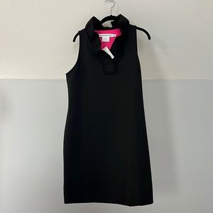 Gretchen Scott Ruffleneck sleeveless dress